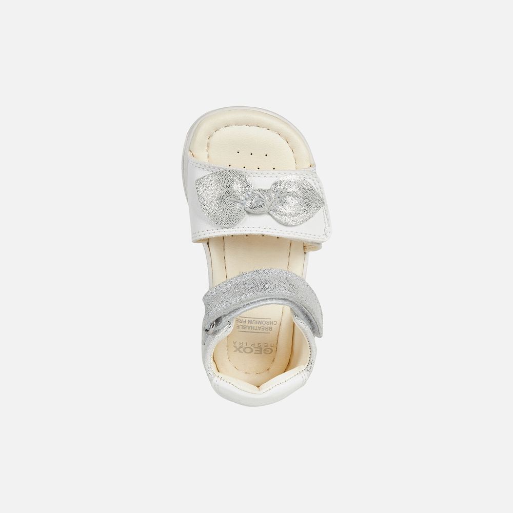 Sandalias Geox Bebe Branco - Alul Girl - AZHSX1643